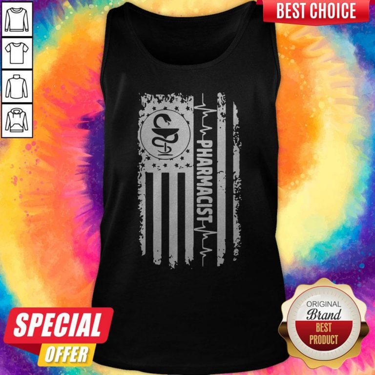 Funny Independence Day Pharmacist Beat Tank Top