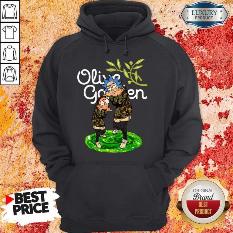 Garden Rick And Morty Olive Hoodie