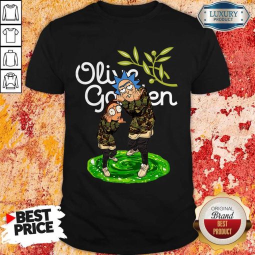 Garden Rick And Morty Olive Shirt