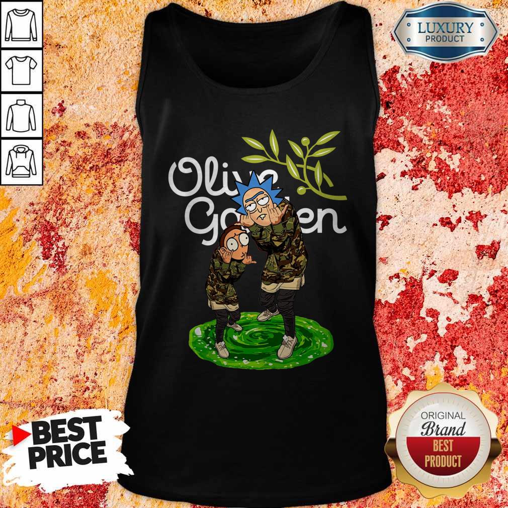 Garden Rick And Morty Olive Tank Top