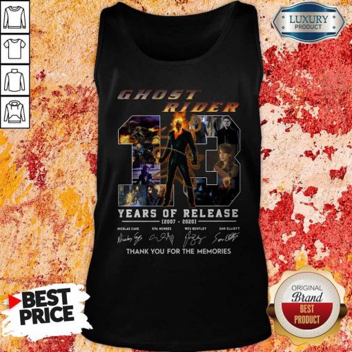 Ghost Rider 13 Years Of Release 2007 2020 Thank You For The Memories Signatures Tank Top