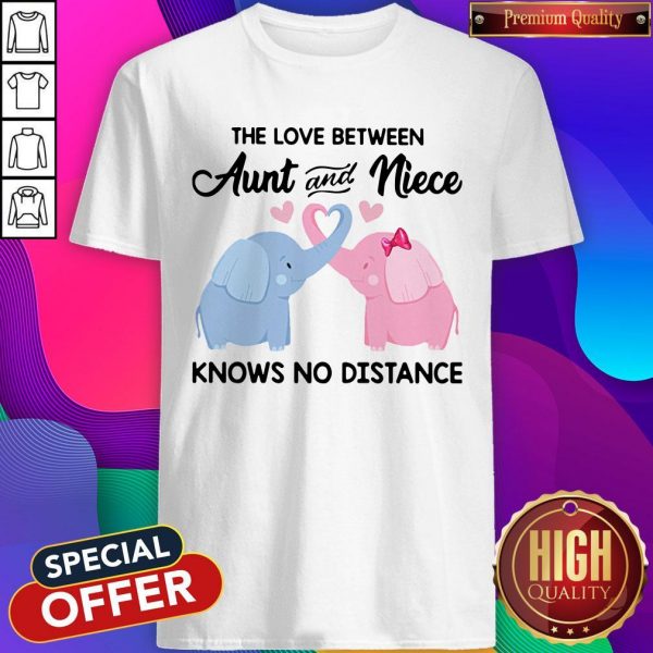 Elephant The Love Between Aunt And Niece Knows No Distance Shirt