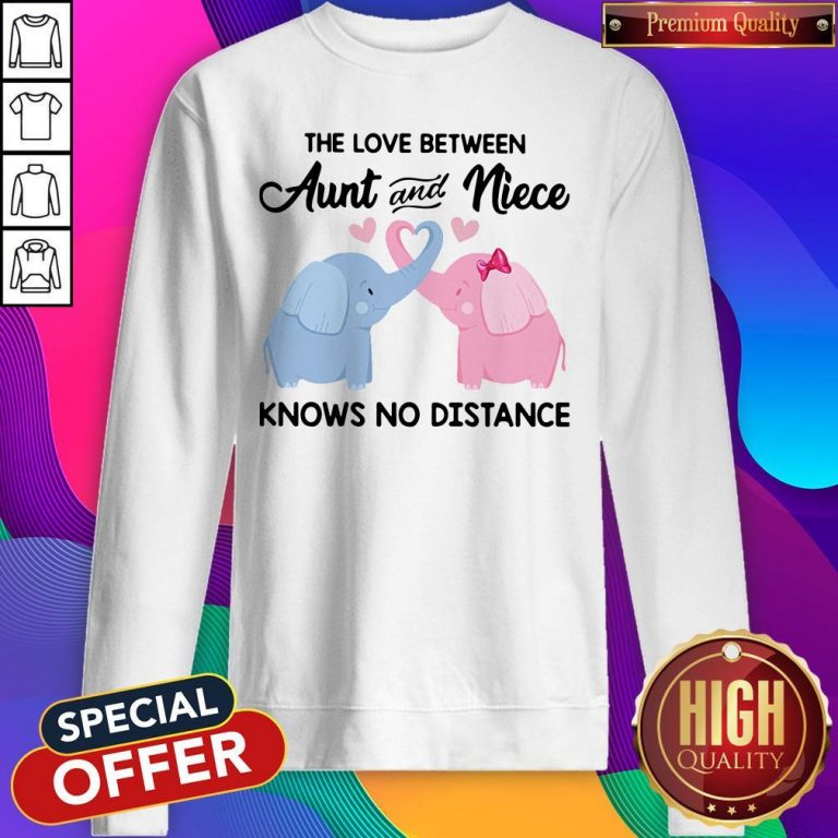 Elephant The Love Between Aunt And Niece Knows No Distance Sweatshirt