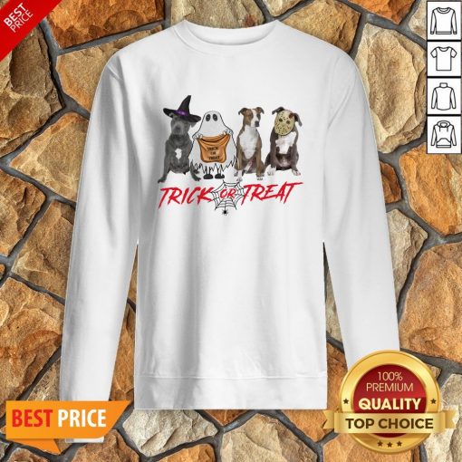 Nice Terrier Dog Trick Or Treat Sweatshirt