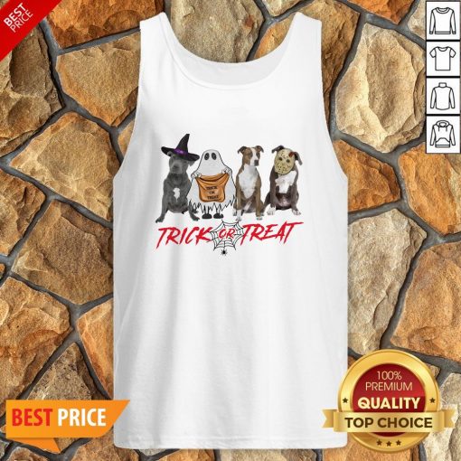 Nice Terrier Dog Trick Or Treat Tank Top