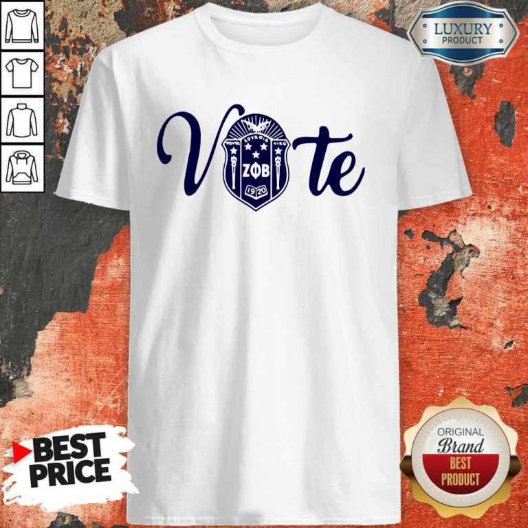 Nice Vote Zeta Phi Beta Crest Shirt
