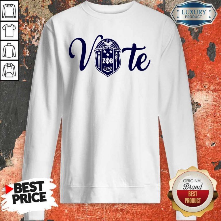 Nice Vote Zeta Phi Beta Crest Sweatshirt