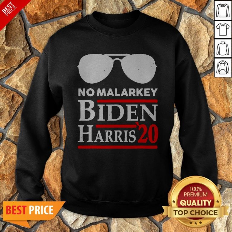 Official No More Malarkey Biden Harris 20 Sweatshirt