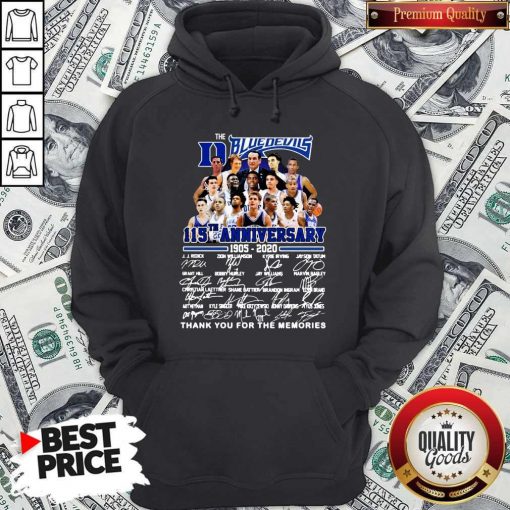 Official The Blue Devils 115TH Anniversary 1905 2020 Signatures Hoodie