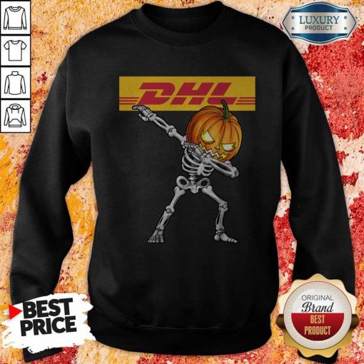 Skeleton Dabbing Halloween Pumpkin DHL Sweatshirt