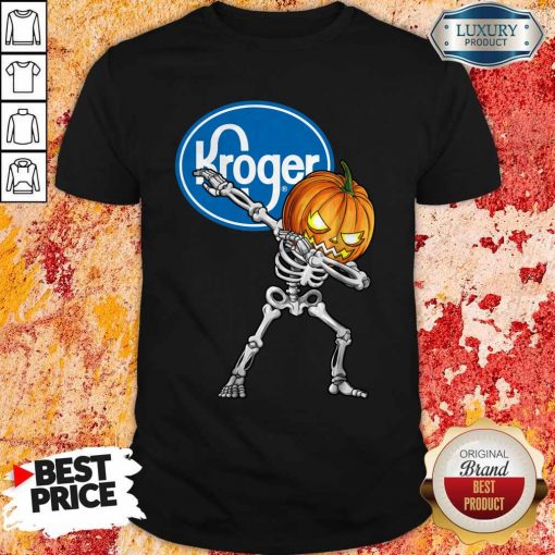 Skeleton Dabbing Halloween Pumpkin Kroger Shirt
