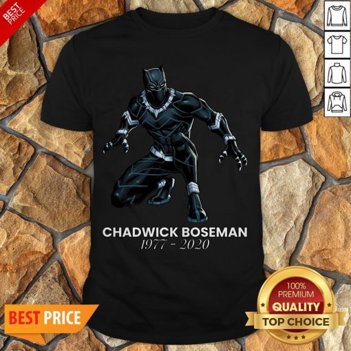 Thank You For The Memories Chadwick Boseman Black Panther Rip 1977-2020 Shirt
