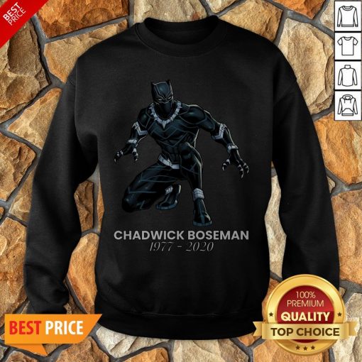 Thank You For The Memories Chadwick Boseman Black Panther Rip 1977-2020 Sweatshirt