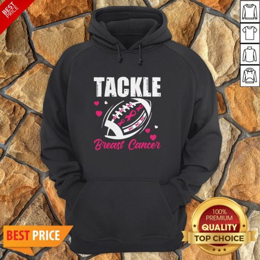 Breast Cancer Awareness Tackle Breast Cancer Football Gifts Hoodie