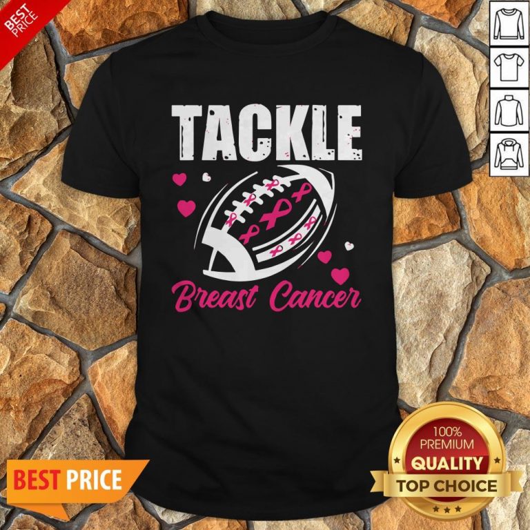 Breast Cancer Awareness Tackle Breast Cancer Football Gifts Shirt