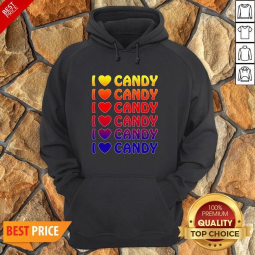 Cute Halloween Candy I Love Candy Boy Girls Kids Gift Hoodie