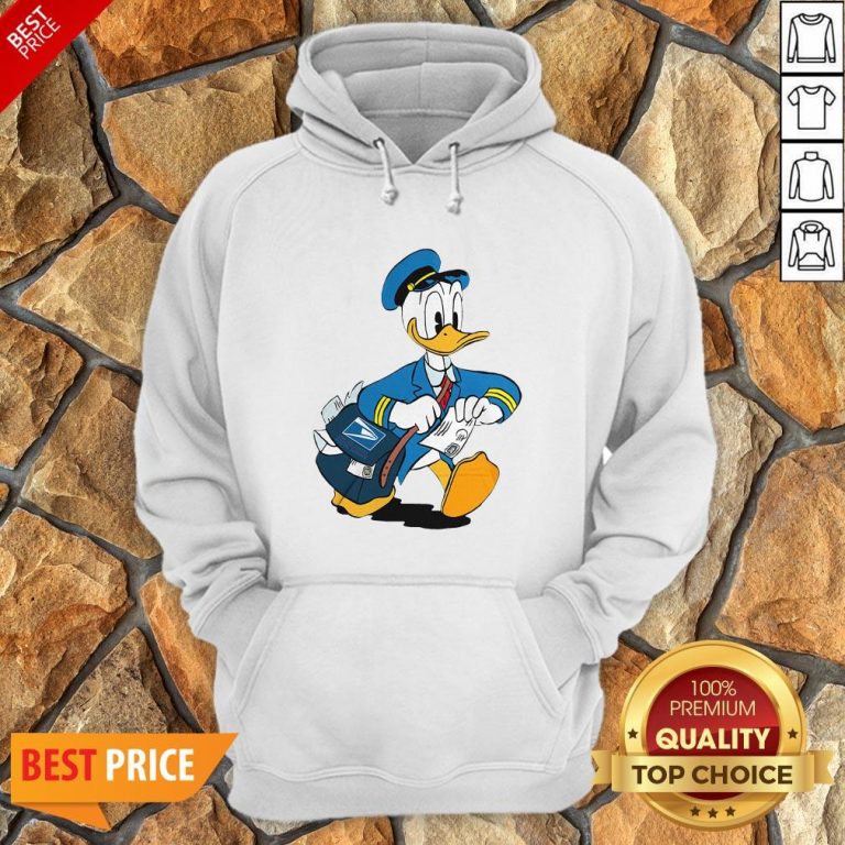 Donald Duck Mail Carrier Drawing Cartoon Hoodie