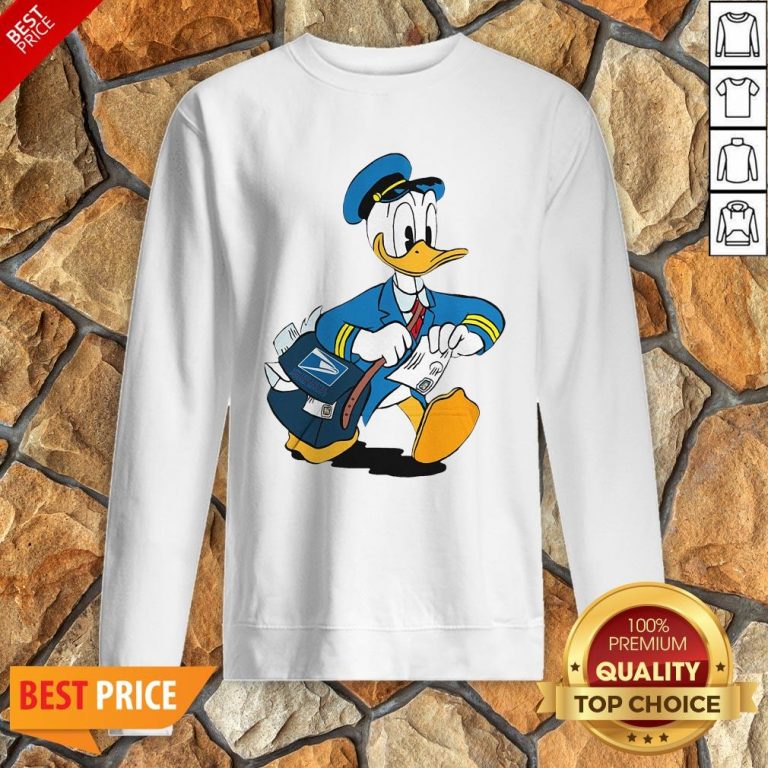 Donald Duck Mail Carrier Drawing Cartoon Sweatshirt