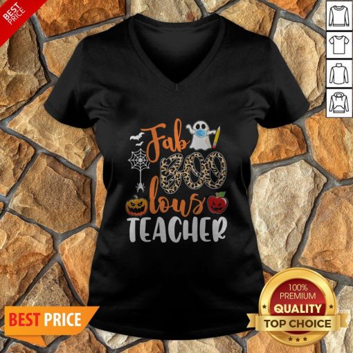 Fab Boo Lous Teacher Halloween V-neck