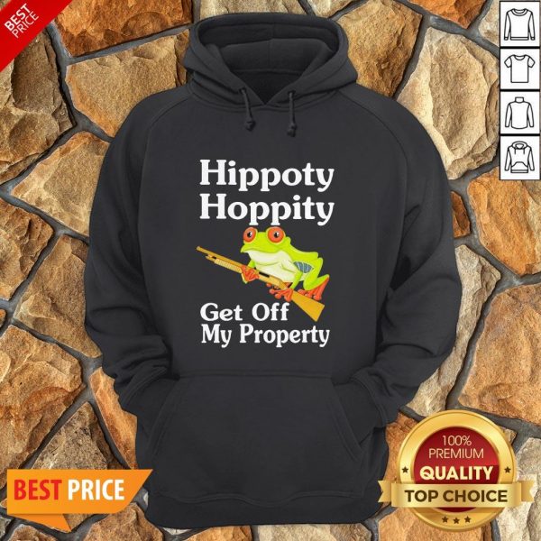 Frog Hippity Hoppity Get Off My Property Hoodie