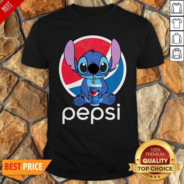 Funny Stitch Hug Pepsi Shirt