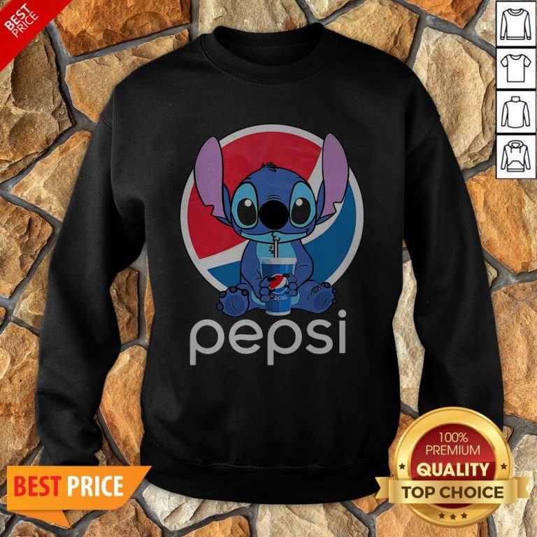 Funny Stitch Hug Pepsi Sweatshirt