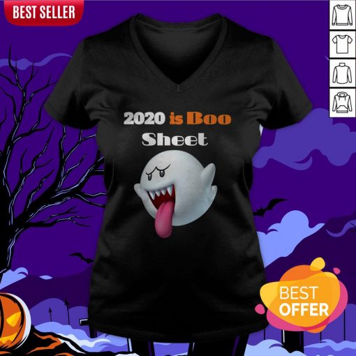 Happy Halloween Day 2020 Is Boo Sheet V-neck