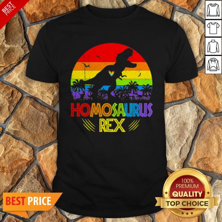 LGBT T Rex Homosaurus Rex Vintage Shirt