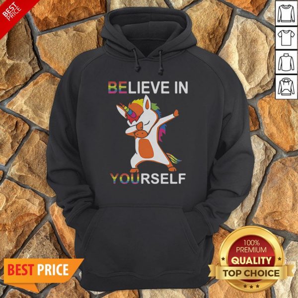 LGBT Unicorn Dabbing Believe In Yourself Hoodie
