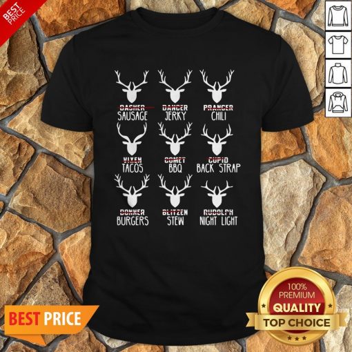 Nice Hunters All Of Santa’s Reindeer Shirt