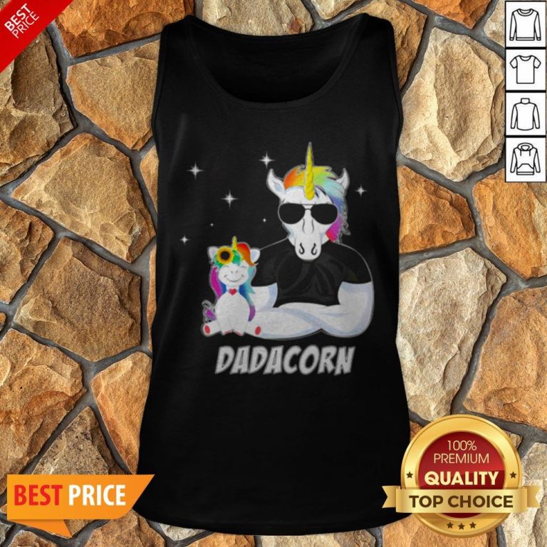 Nice LGBT Unicorn Dad Dadacorn Tank Top