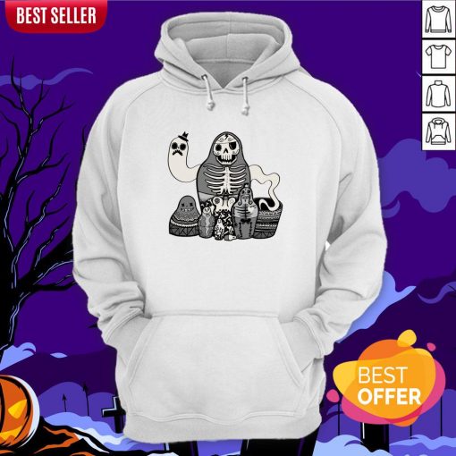 Russian Doll Family Skull Day Of Dead Muertos Hoodie