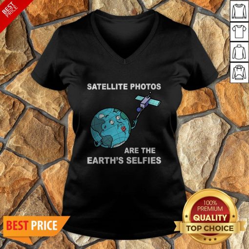 Satellite Photos Are The Earth’s Selfies V-neck