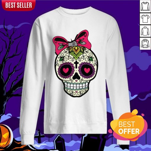 Sugar Skull Lady Dia De Muertos Day Of Dead In Mexican Holiday Sweatshirt
