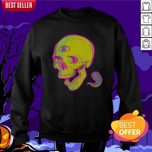 Trippy Sugar Skull Day Of The Dead Sweatshirt