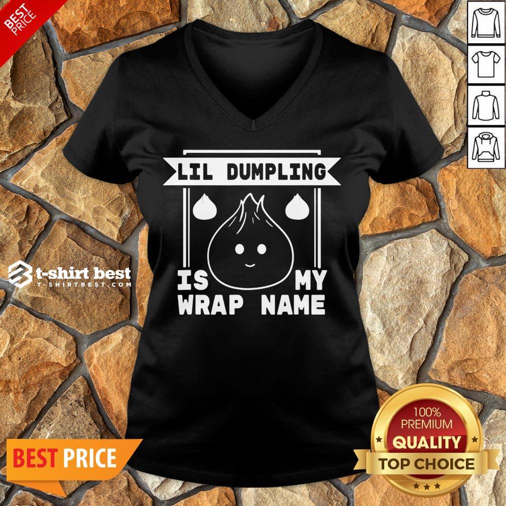 Funny Lil Dumpling Is My Wrap Name Cuisine Food Pun V-neck- Design By T-shirtbest.com