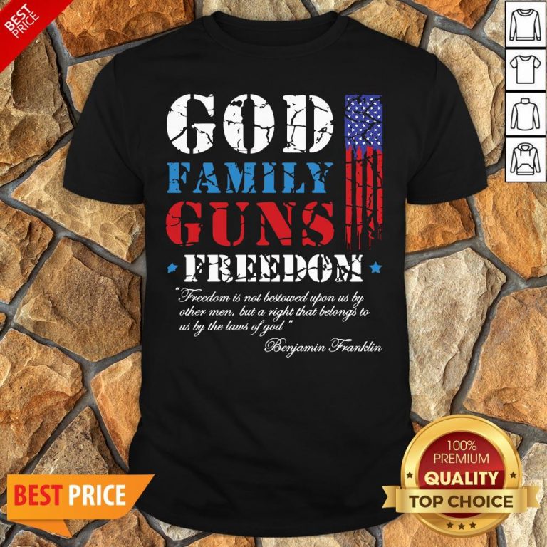 God Family Guns Freedom Christian Maga 2020 Trump Shirt