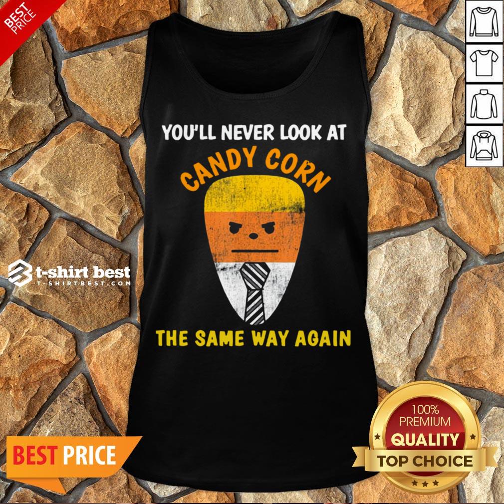 Good Candy Corn Trump Costume Halloween Candy Tank Top- Design By T-shirtbest.com