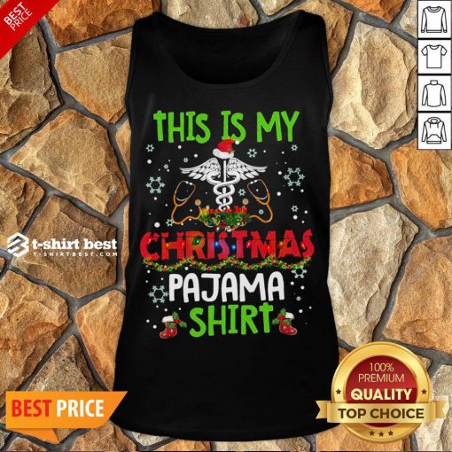 Happy This Is My Christmas Pajama Tank Top- Design By T-shirtbest.com