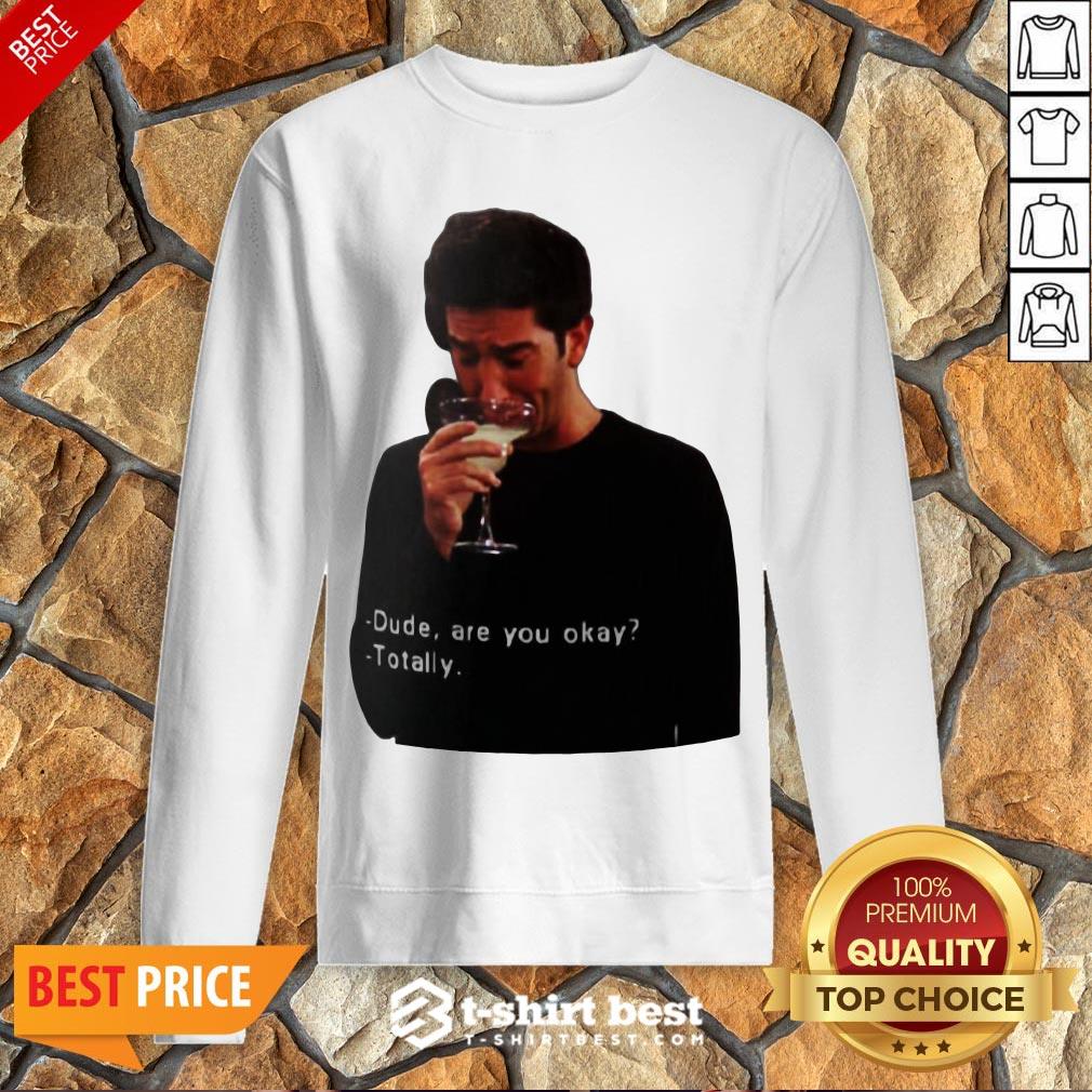 Hot Ross Geller Dude Are You Okay Totally Sweatshirt- Design By T-shirtbest.com