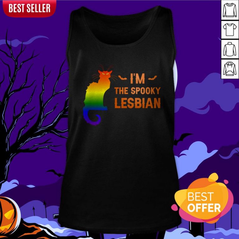 I'm The Spooky Lesbian LGBT Halloween Tank Top