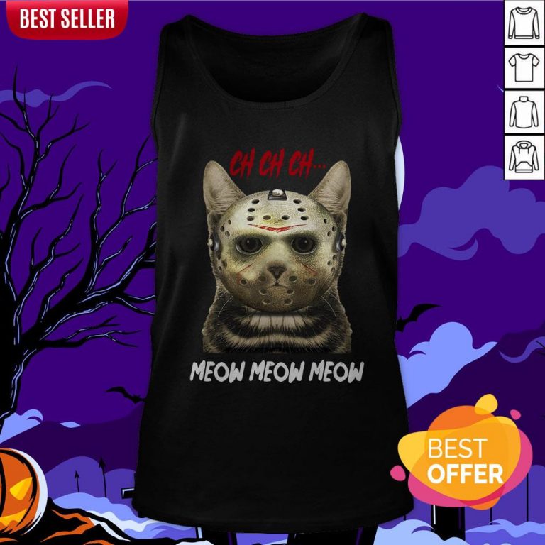 Jason Voorhees Ch Ch Ch Meow Meow Meows Tank Top