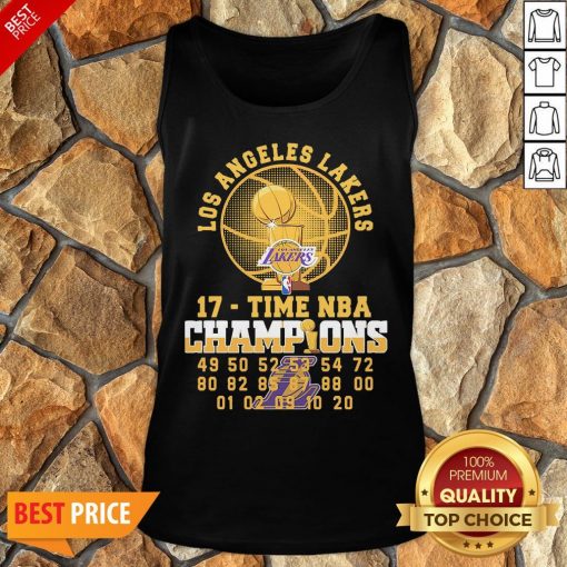 Los Angeles Lakers 17 Time NBA Champions Tank Top