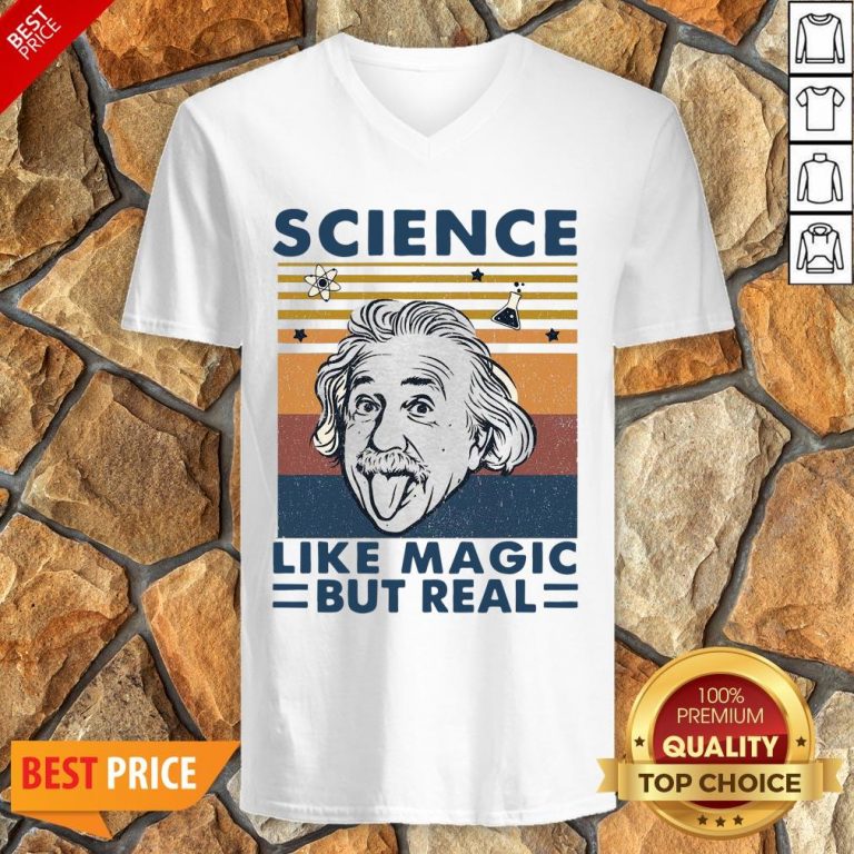 Nice Science Like Magic But Real Vintage V-neck