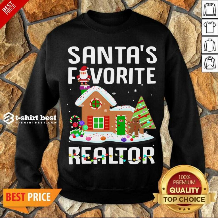 Santa’s Favorite Realtor Anti Covid-19 Merry Christmas 2020 Sweatshirt - Design By 1tees.com