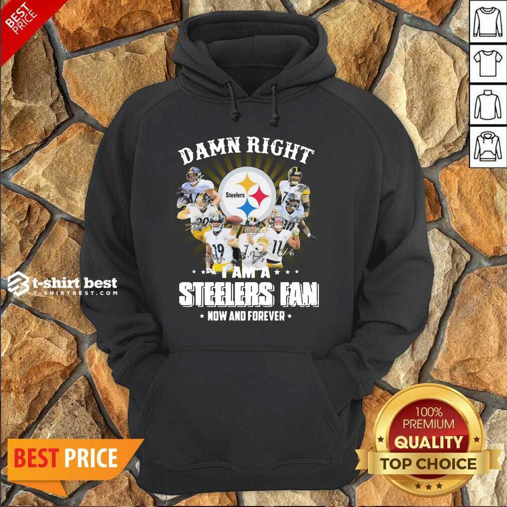  So Damn Right I Am A Pittsburgh Steelers Fan Now And Forever Signature Hoodie - Design By 1tees.com