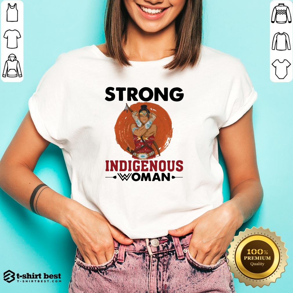 Nice Native American Strong Indigenous Woman V-neck