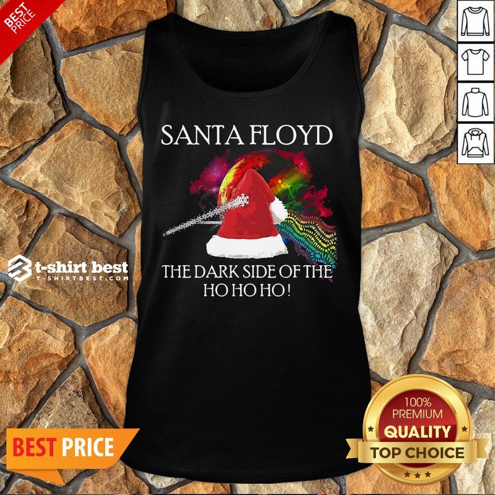 Nice Santa Floyd The Dark Side Of The Ho Ho Ho Christmas Tank Top