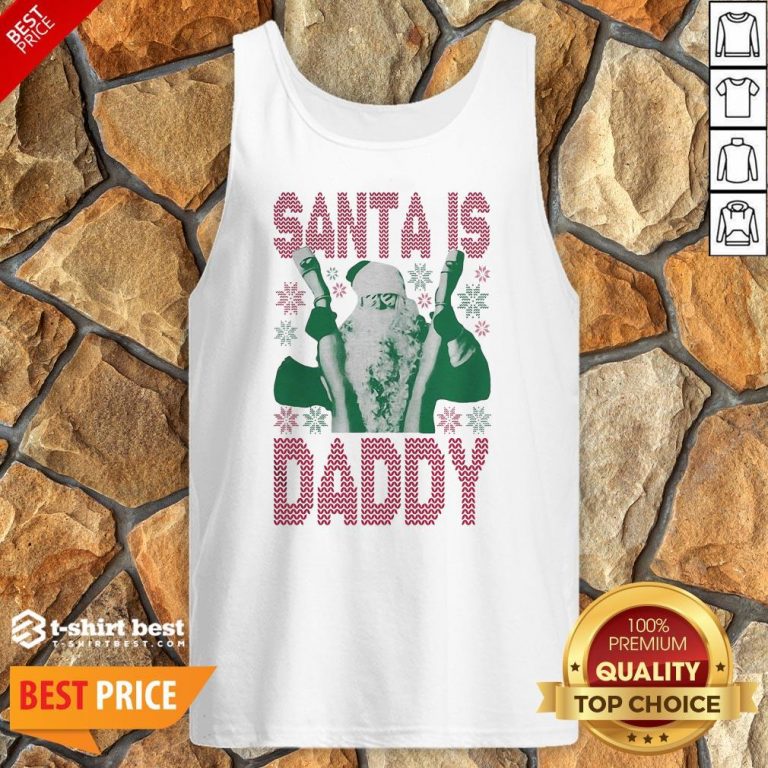 Official Santa Is Daddy Ugly Christmas Tank Top