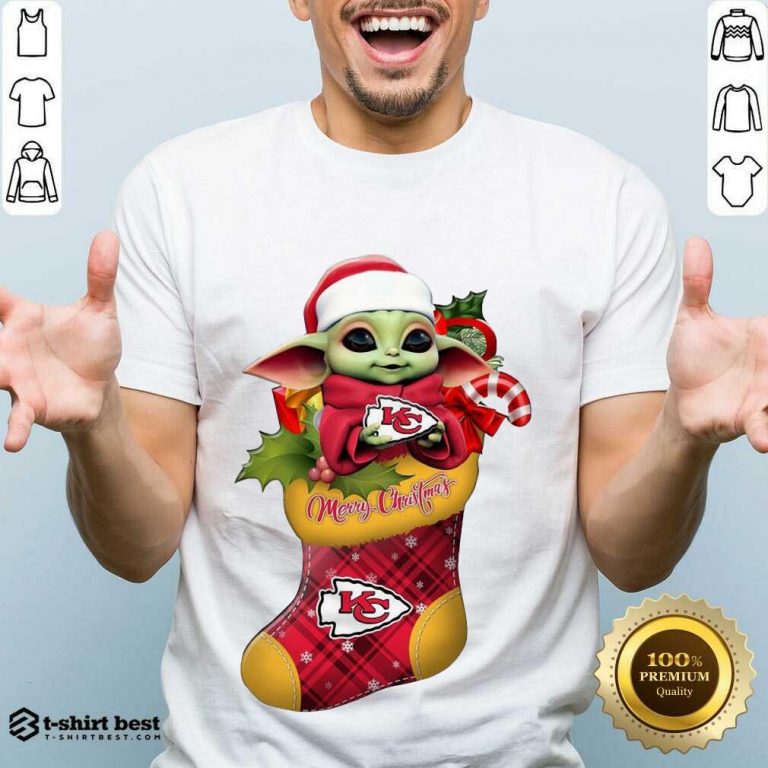 Original Baby Yoda Hug Kansas City Chiefs Ornament Merry Christmas 2020 Shirt - Design By 1tees.com